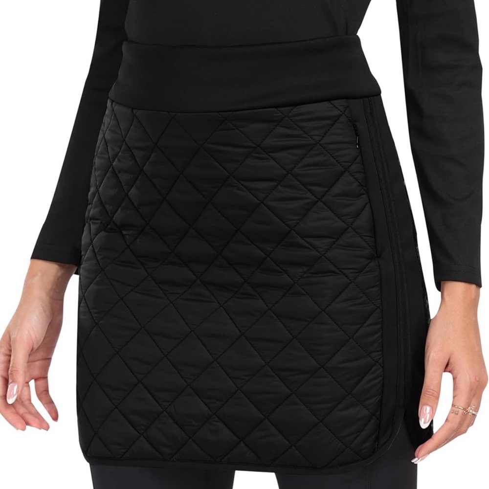Quilted Black Skirt